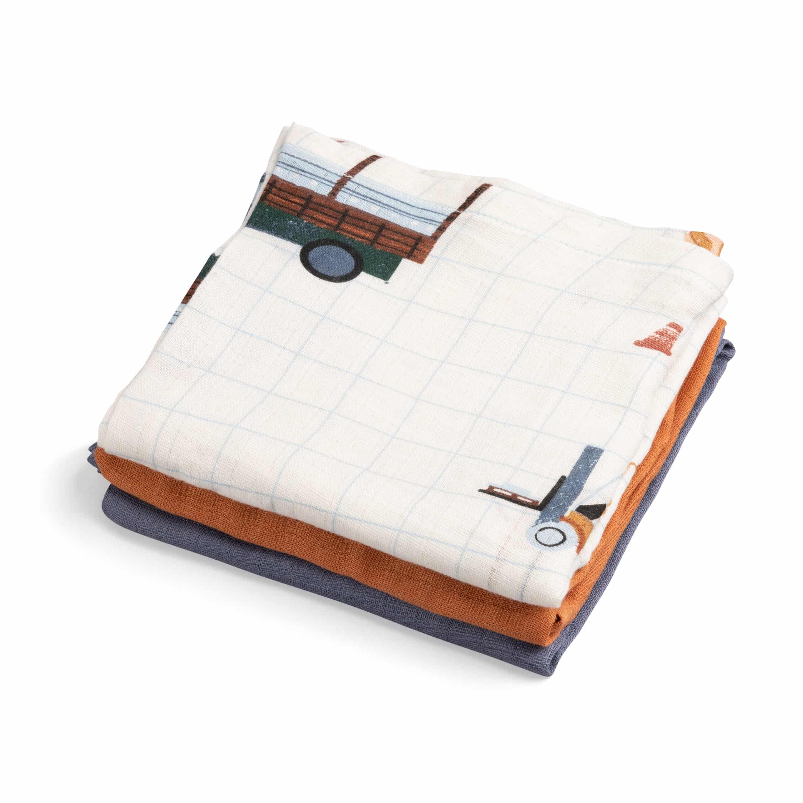 Sebra Hydrofiele Doeken Busy Builders (3 stuks)