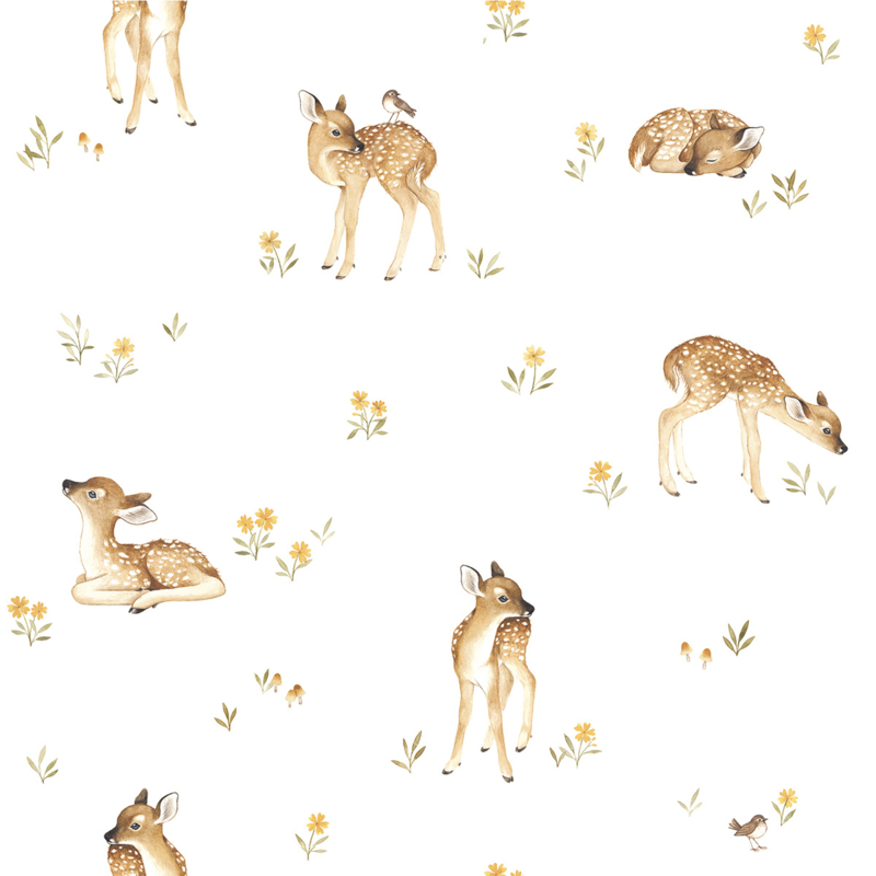 Lilipinso Oh Deer Behang – Fawns