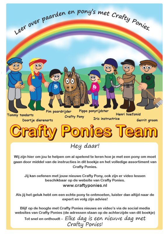 Crafty Pony Paarden Knuffel Palomino (48 cm) incl. instructieboekje - Afbeelding 7