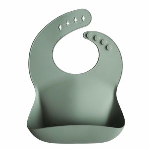Mushie Siliconen Bib Slabbetje – Cambridge Blue