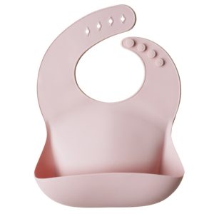 Mushie Siliconen Bib Slabbetje – Blush