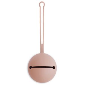 Mushie Fopspeen Bewaardoosje Silicone Pacifier Holder – Blush