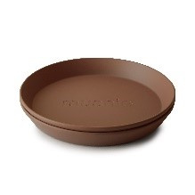 Mushie Bord Rond (set van 2) – Caramel