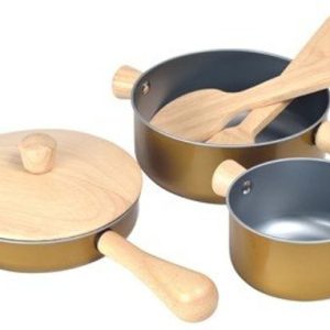 Plantoys Kinder Pannen Set – Goud
