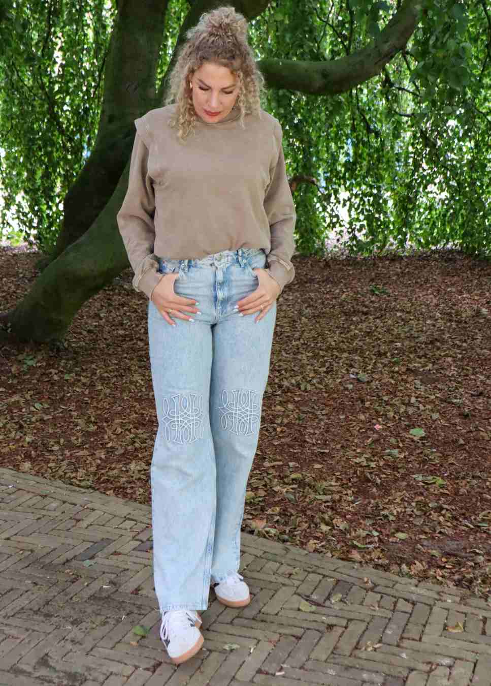 mbyM Katti-M sweater met schouderdetails Beige - Afbeelding 8
