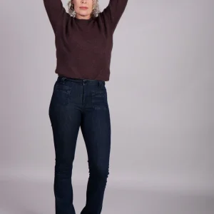 Homage Jane flared jeans met zakken Blauw