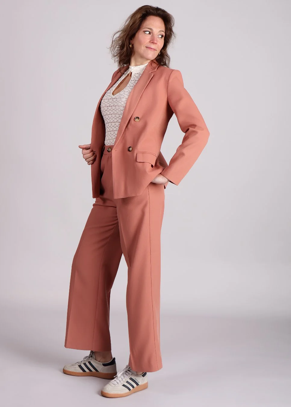 Grace & Mila Parfaite blazer Terracotta - Afbeelding 4