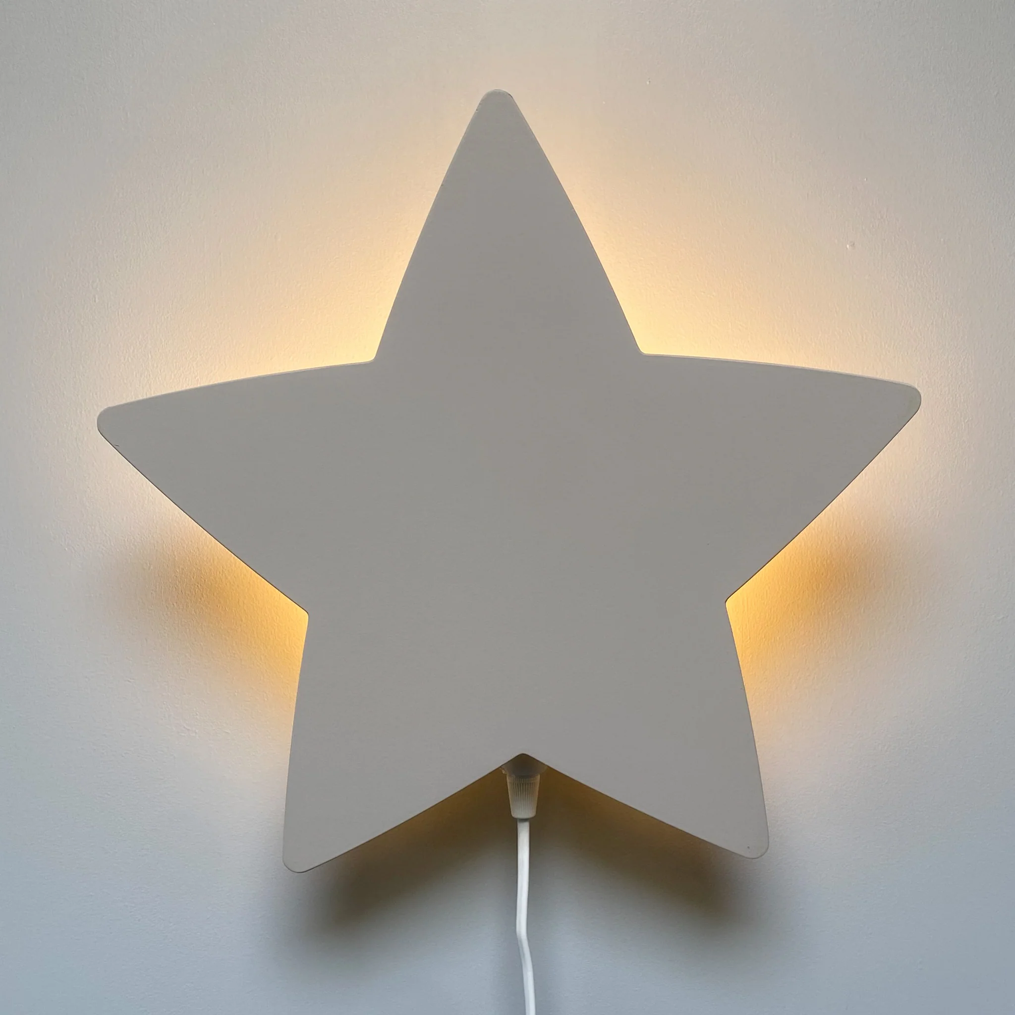 Houten wandlamp kinderkamer | Ster - beige - Afbeelding 2