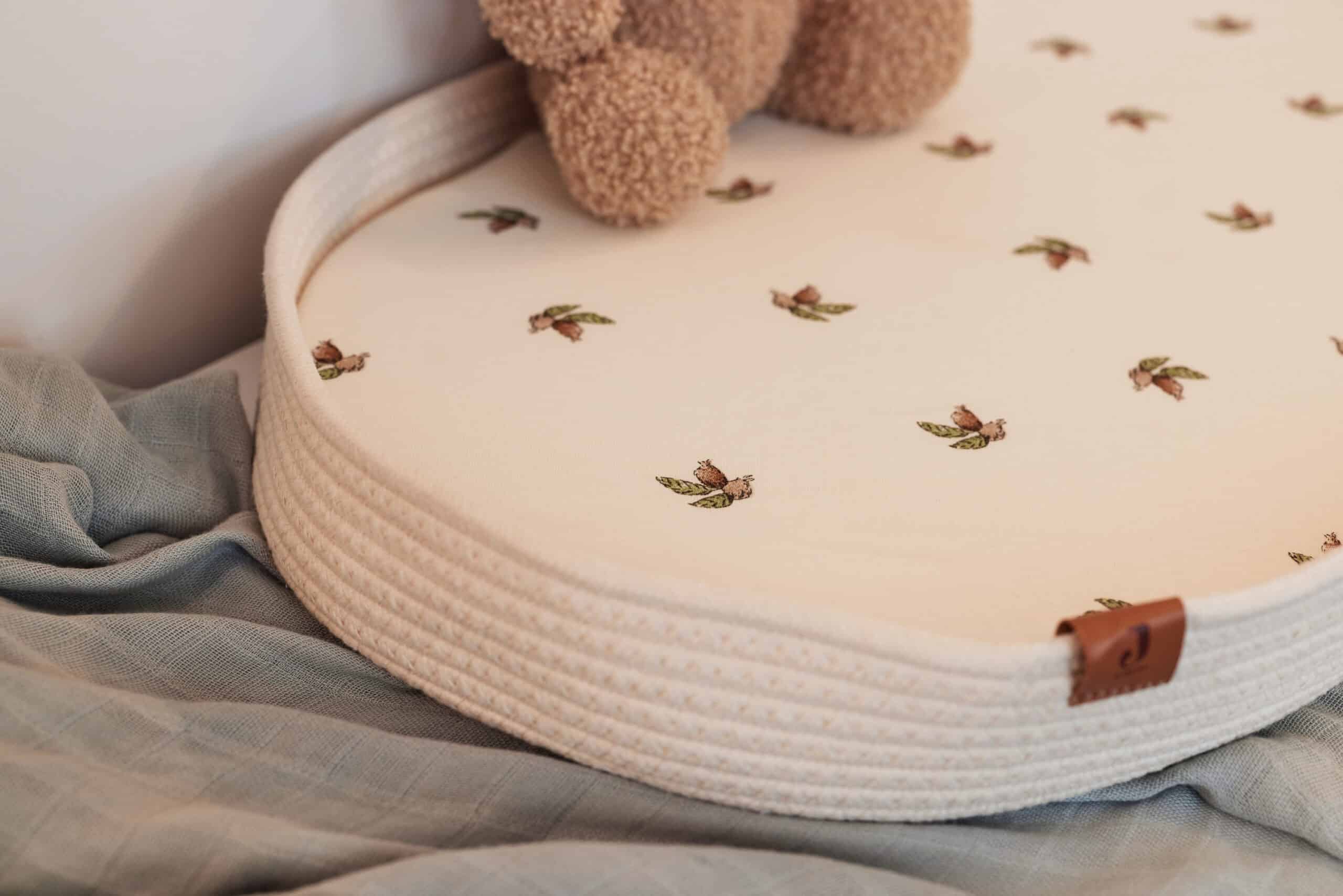 Jollein Aankleedkussenhoes Jersey Rosehip - Afbeelding 4