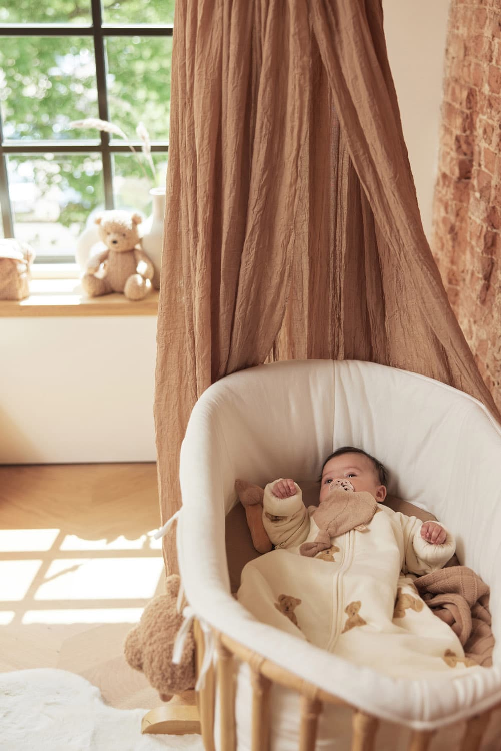 Jollein Baby Wieg Sluier Vintage – Biscuit (155cm) - Afbeelding 4