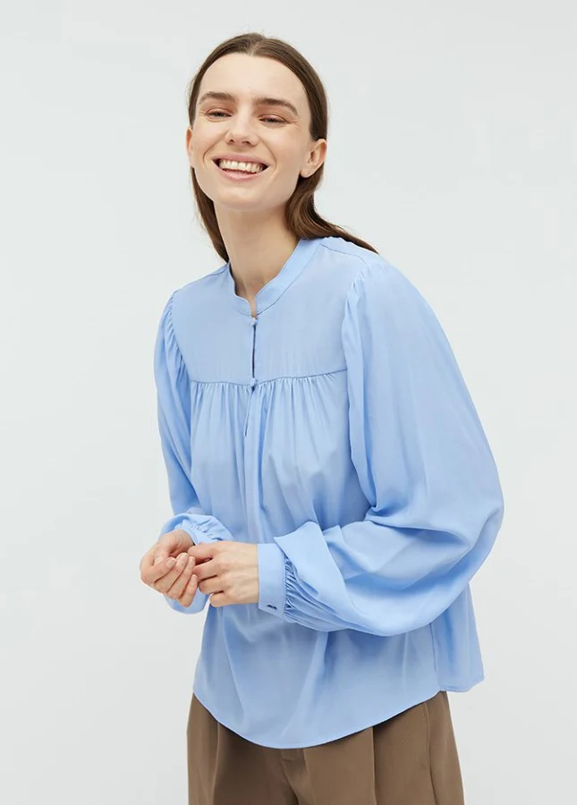mbyM Keli blouse Licht Blauw