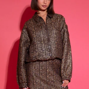 Studio Amaya Victoria bomber jasje zwart goud