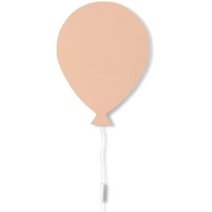 Houten wandlamp kinderkamer | Ballon - Peach