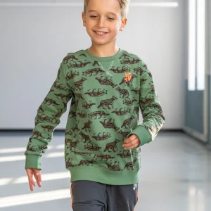 Sweater All-Overprint Jesse Olive