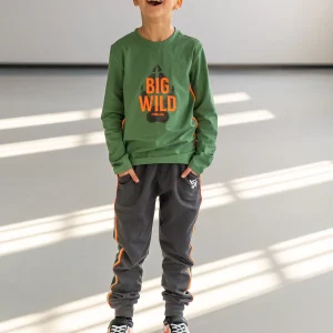 T-Shirt Lange Mouw Mason Olijf Groen