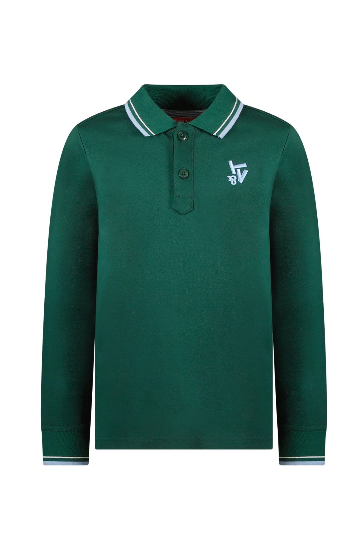 Polo T-Shirt Lange Mouw Milano Dark Green - Afbeelding 4