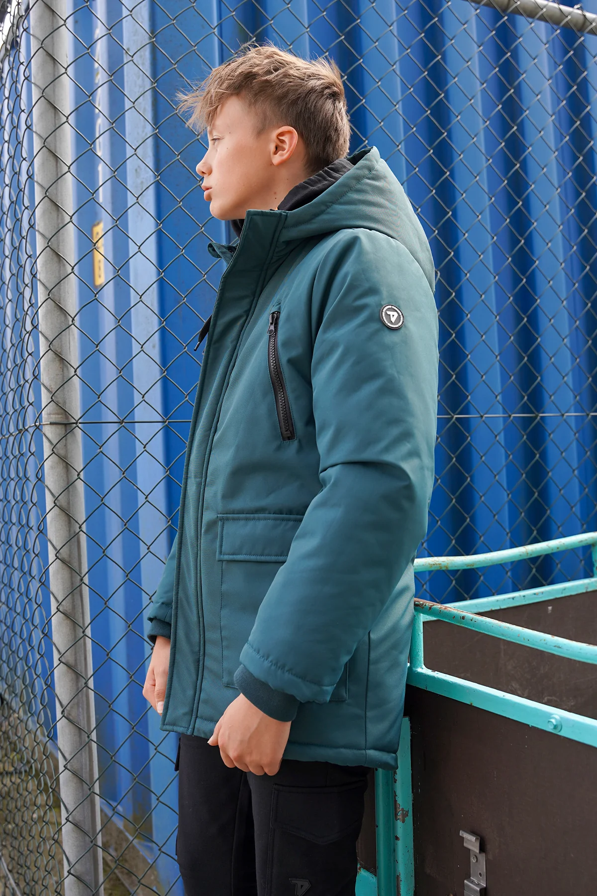 Parka Bor Donkergroen - Afbeelding 4