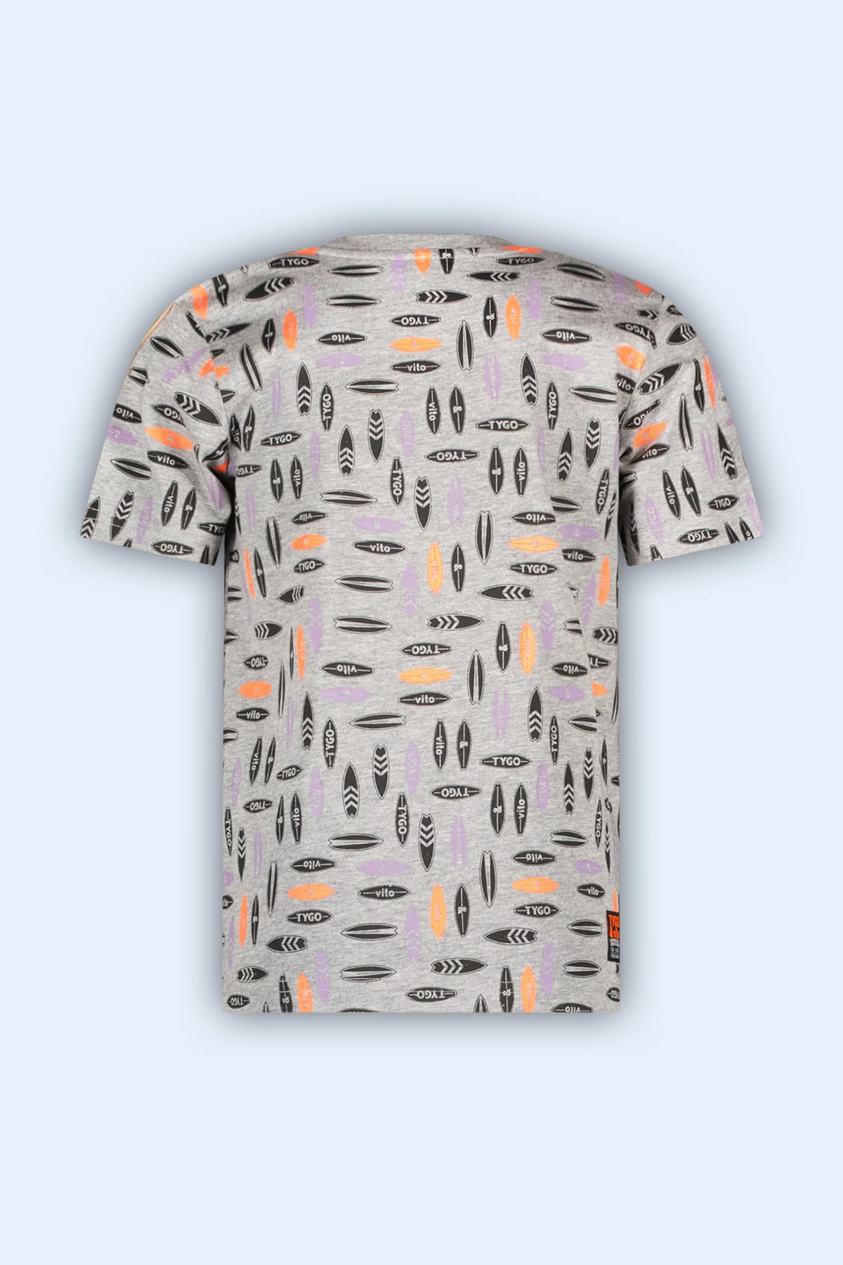 T-shirt Desmond Grey Melee - Afbeelding 4