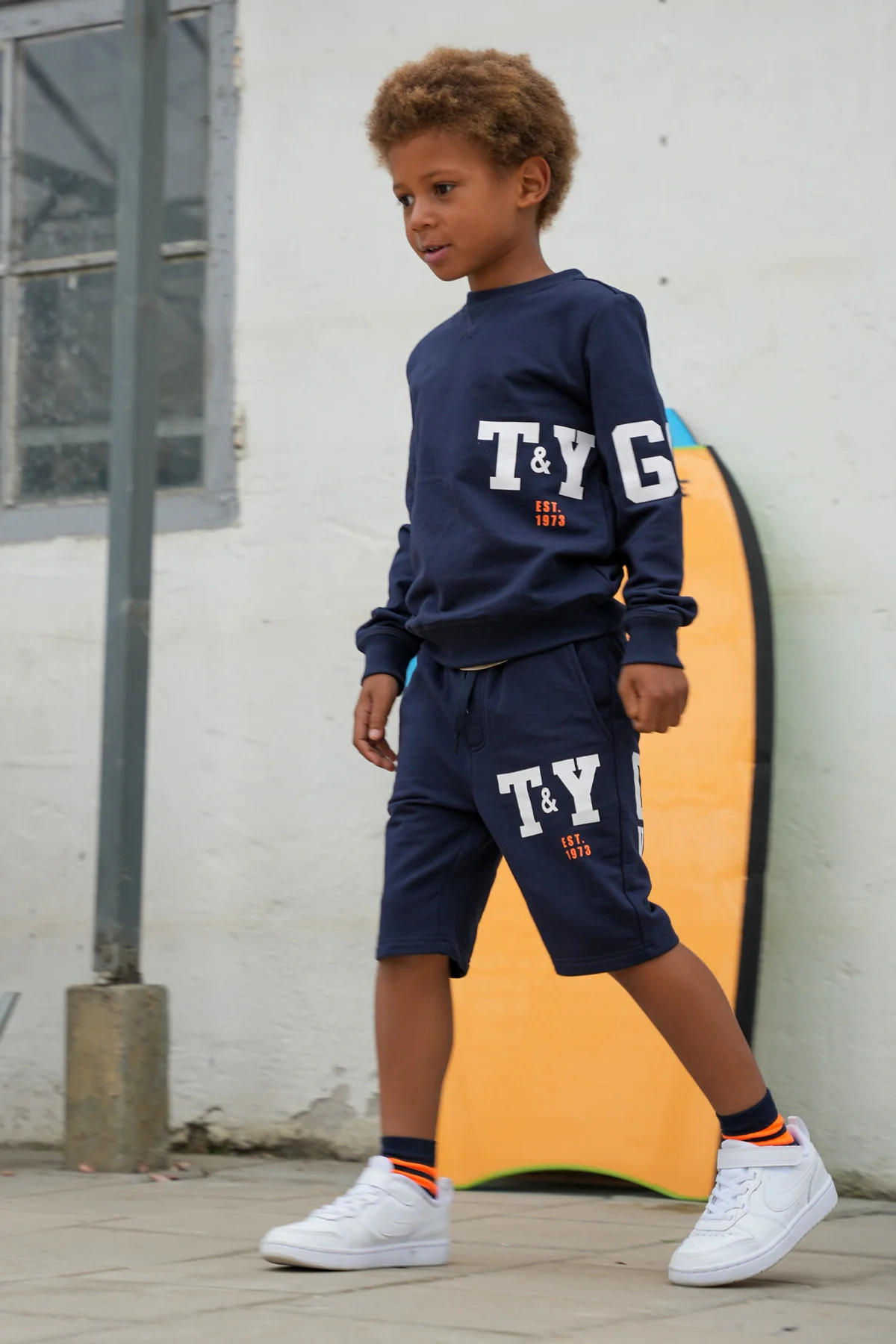 Sweatshorts Brad Navy - Afbeelding 2