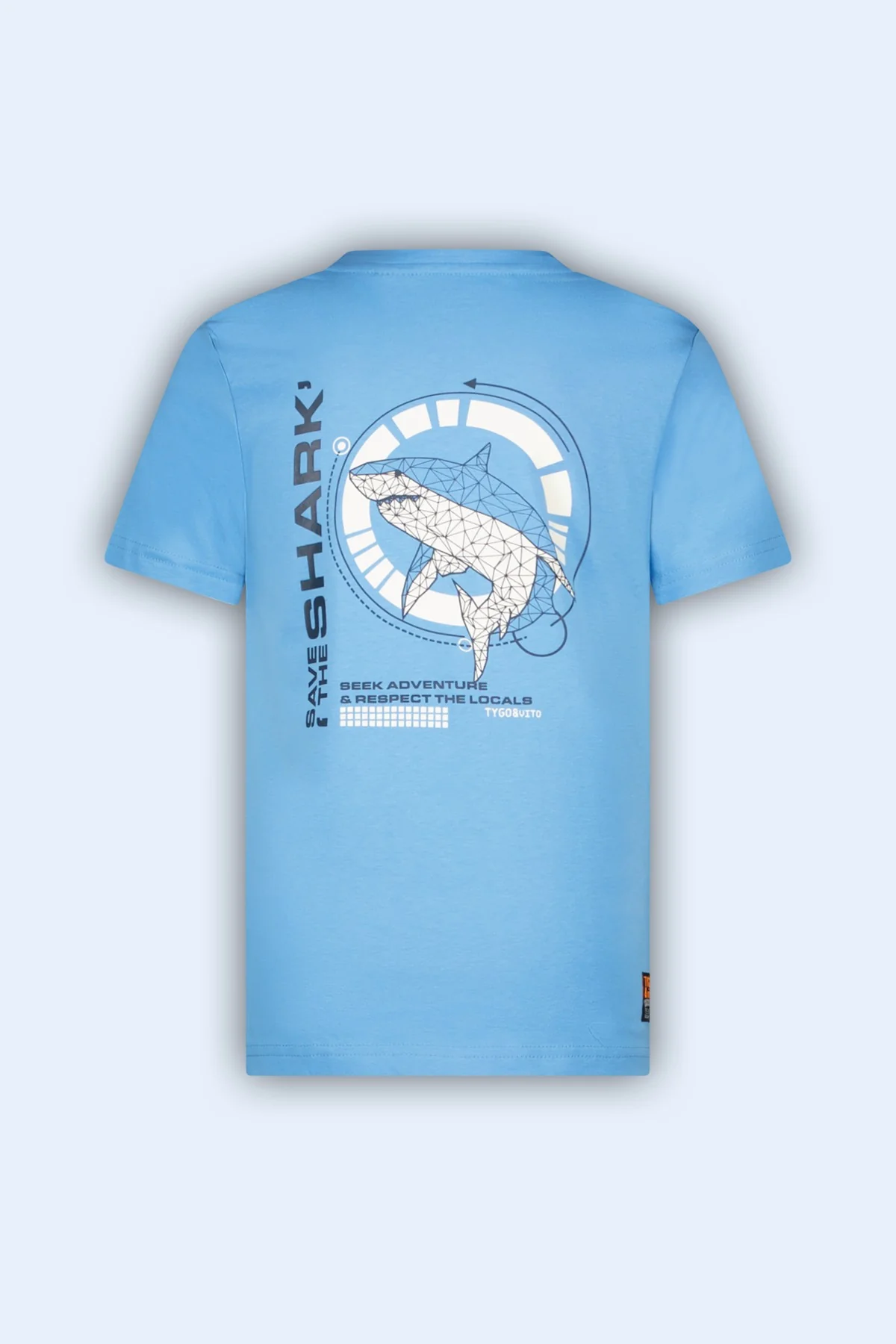 T-shirt Dylan Licht Blauw - Afbeelding 5