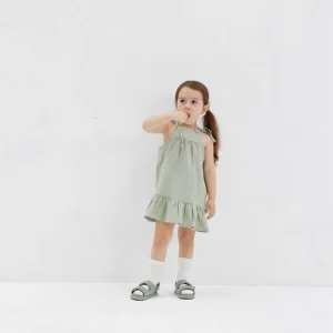 Mousseline meisjes jurk | Mint