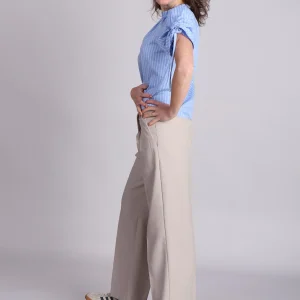mbyM Cristiana Long-M broek linnen beige