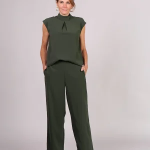 mbyM Maaja-M mouwloze jumpsuit groen